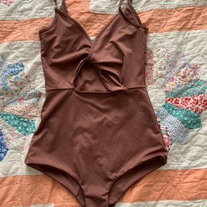 Hackwith Design House Knot One Piece in "Chestnut"